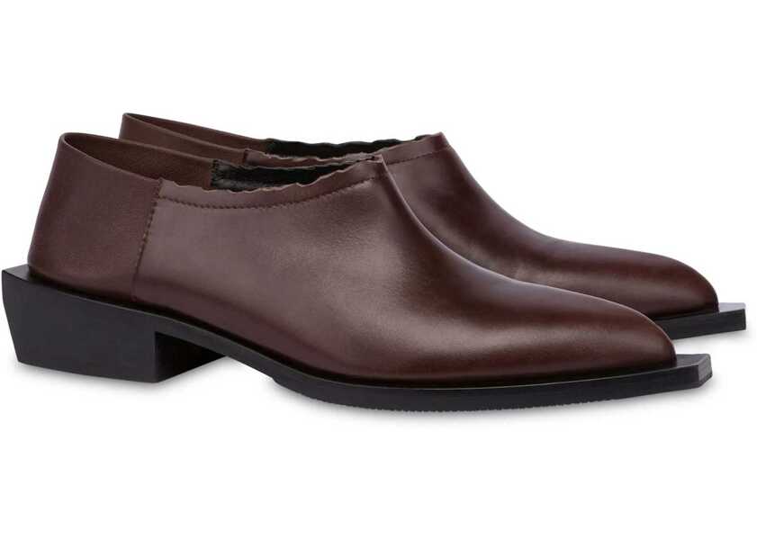 Mocasini Moschino Shootie Cuban Heel BROWN Femei (BM 15761129) 2