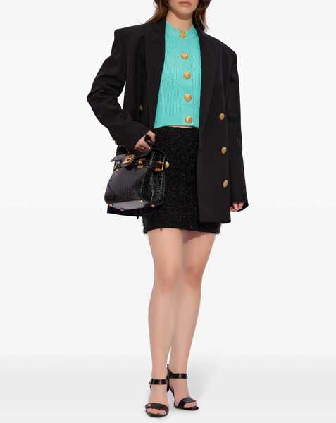 Fuste casual Balmain Mini Skirt BLACK Femei (BM 15761135) 2