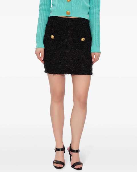 Fuste casual Balmain Mini Skirt BLACK Femei (BM 15761135) 3