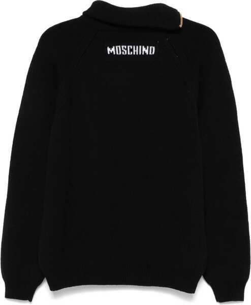 Pulovere casual Moschino Wool Pullover BLACK Barbati (BM 15761561) 2