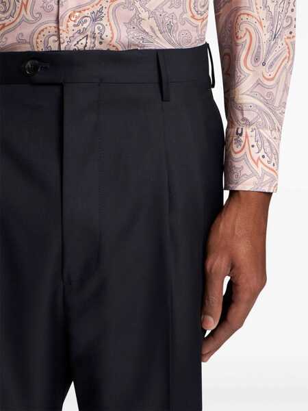 Pantaloni casual ETRO Wool Pants BLUE Barbati (BM 15761720) 5