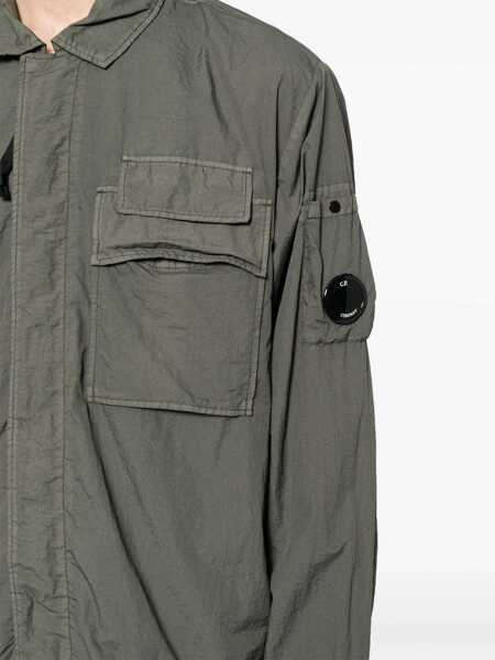 Camasi casual C.P. Company Shirt With Logo GREEN Barbati (BM 15761798) 5