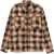 Palm Angels Plaid Shirt BROWN