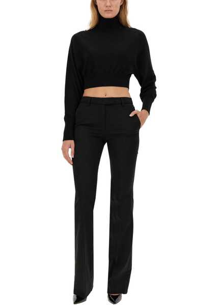 Pantaloni casual Thelatest An Pants BLACK Femei (BM 15762092) 2