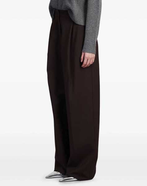 Pantaloni casual Thelatest Axel Pants BROWN Femei (BM 15762095) 3