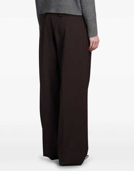 Pantaloni casual Thelatest Axel Pants BROWN Femei (BM 15762095) 4