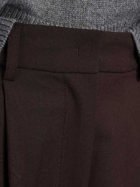 Pantaloni casual Thelatest Axel Pants BROWN Femei (BM 15762095) 5