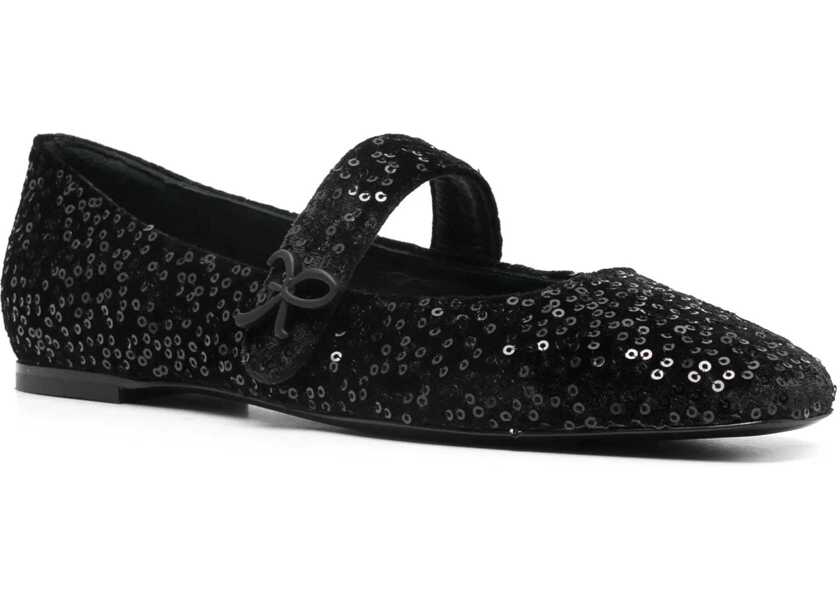 Balerini ROBERTO FESTA Ballerina With Rhinestones BLACK Femei (BM 15762248) 2