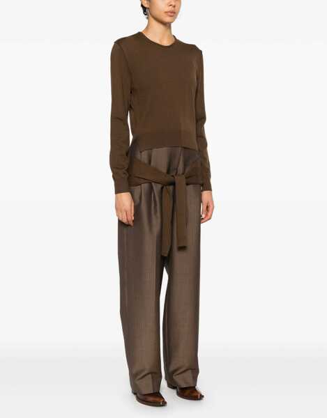 Pulovere LEMAIRE Wool Blend Sweater BROWN Femei (BM 15762359) 3