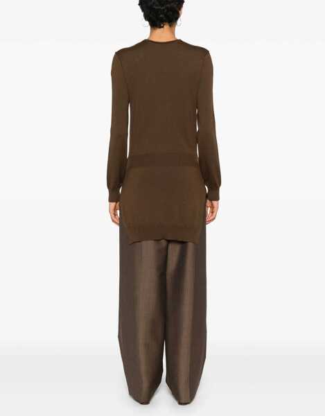 Pulovere LEMAIRE Wool Blend Sweater BROWN Femei (BM 15762359) 4