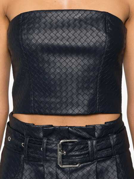 Bluze ROTATE Birger Christensen Crop Top BLUE Femei (BM 15762614) 5