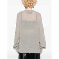Pulovere casual ROTATE Birger Christensen Dama - Pulovere casual ROTATE Birger Christensen Jersey With Logo GREY Femei (BM 15762674) - B-mall.ro