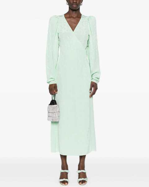 Rochii elegante ROTATE Birger Christensen Midi Dress GREEN Femei (BM 15762677) 2