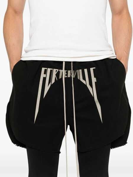 Pantaloni scurti Rick Owens Cotton Bermuda Shorts BLACK Barbati (BM 15762773) 5