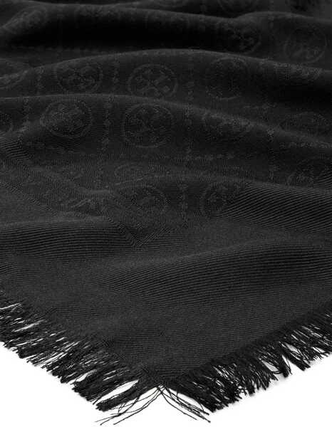 Esarfe Tory Burch Scarf With Logo BLACK Femei (BM 15762950) 2