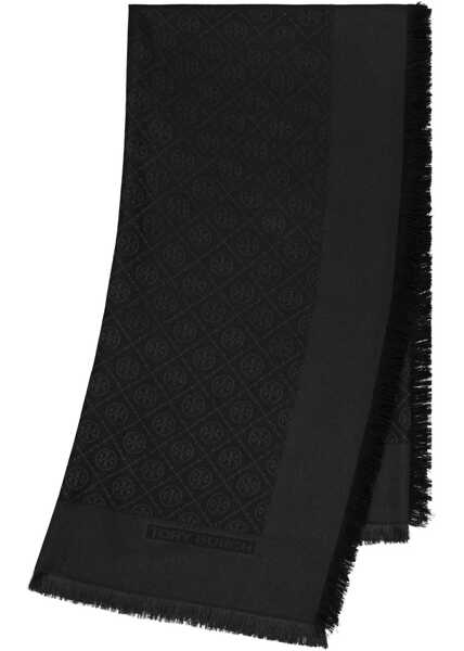 Esarfe Tory Burch Scarf With Logo BLACK Femei (BM 15762950) 3