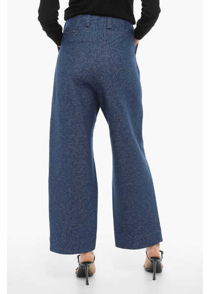 Pantaloni casual ADER ERROR Blue Mark Low Waist Oversized Fit Single Pleat Pants Blue Femei (BM 15767378) 2