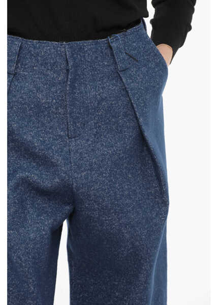 Pantaloni casual ADER ERROR Blue Mark Low Waist Oversized Fit Single Pleat Pants Blue Femei (BM 15767378) 3