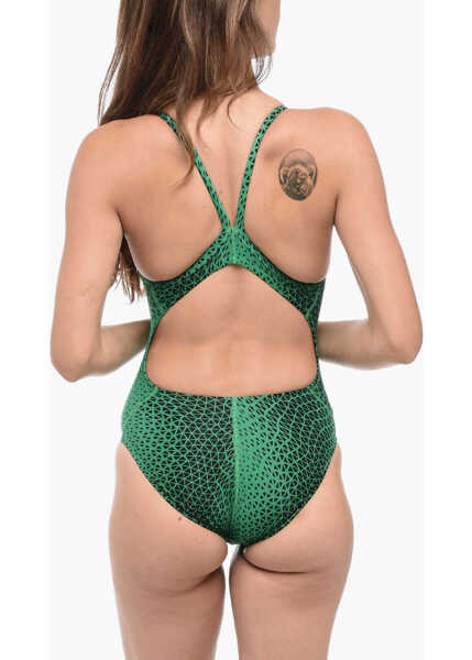 Costume de baie intregi Nike Swim Two-Tone One Piece Swimsuit With Embroidered Logo Black Femei (BM 15767450) 2