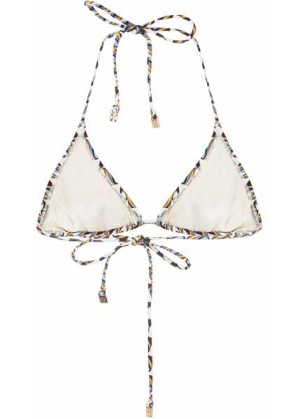 Sutiene Tory Burch Patterned Triangle Bikini Top Multicolor Femei (BM 15767585) 2