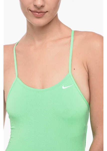 Costume de baie intregi Nike Swim Solid Color One-Piece Swimsuit With Lace-Up Detail Green Femei (BM 15767639) 3