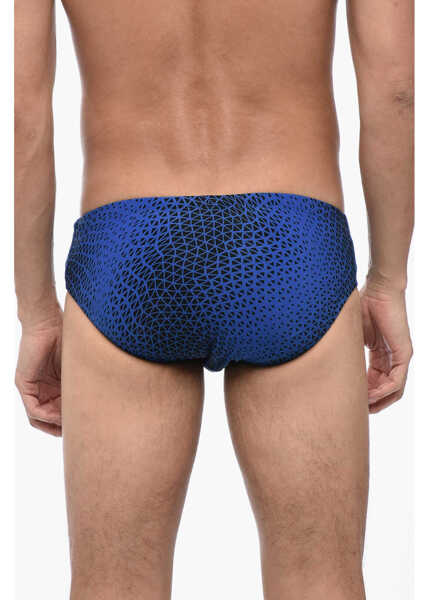 Chiloti Nike Two-Tone Swim Briefs With Embroidered Logo Blue Barbati (BM 15767648) 2