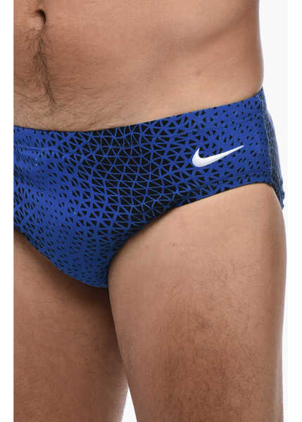 Chiloti Nike Two-Tone Swim Briefs With Embroidered Logo Blue Barbati (BM 15767648) 3