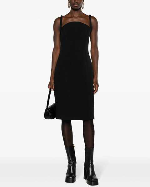 Rochii scurte Versace Sleeveless Dress With Round Neckline Black Femei (BM 15767651) 2
