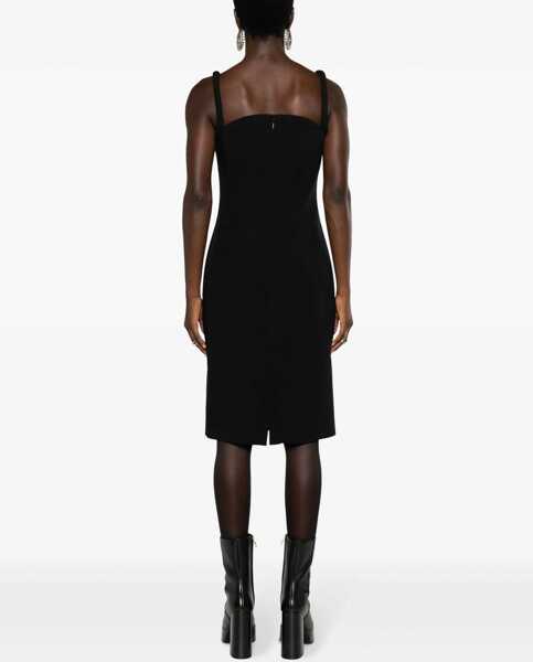 Rochii scurte Versace Sleeveless Dress With Round Neckline Black Femei (BM 15767651) 4