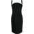 Versace Sleeveless Dress With Round Neckline Black