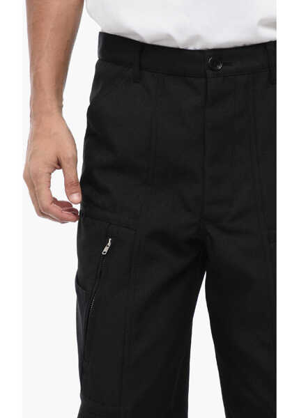 Pantaloni casual Comme des Garons Shirt Twill Cargo Pants With Belt Loops Black Barbati (BM 15767783) 3
