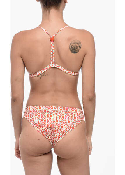 Costume de baie 2 piese Moncler Logoed Bikini Set With Adjustable Straps Orange Femei (BM 15767786) 2