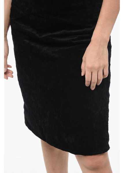 Rochii lungi SPORTMAX Chenille Cervo Midi Dress With Stole Detail Black Femei (BM 15767825) 4