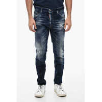 Blugi drepti Cotton Stretch Distressed Cool Guy Demis 16Cm Barbati