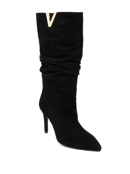 Bocanci Via Roma 15 GOLDEN V  STILETTO HEEL BOOTS Black   Femei (BM 15767990) 2