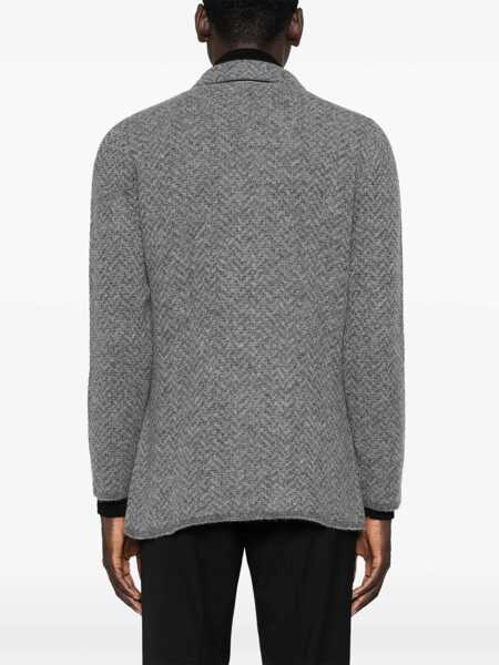 Paltoane Lardini MAN KNITTED JACKET Multicolor Barbati (BM 15768053) 4