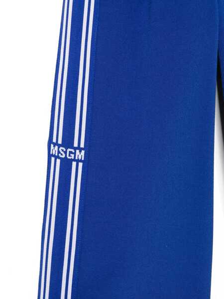 Pantaloni casual MSGM FABRIC TECNICAL PANTS GIRL ROYAL Red Fete (BM 15768131) 3