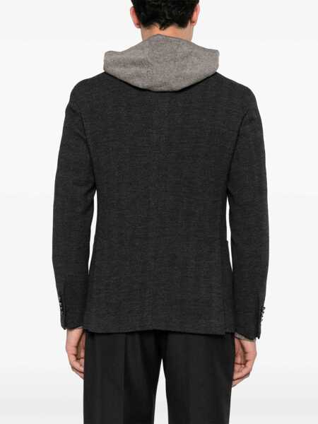 Costume Tagliatore Tagliatore Double-Breasted Wool Blend Jacket GREY Barbati (BM 15769271) 4