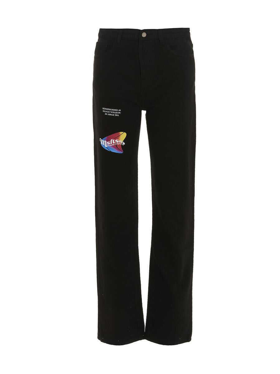 Blugi MSFTSREP Msftsrep High As IVe Ever Been Jeans Black Barbati (BM 15770324) 1