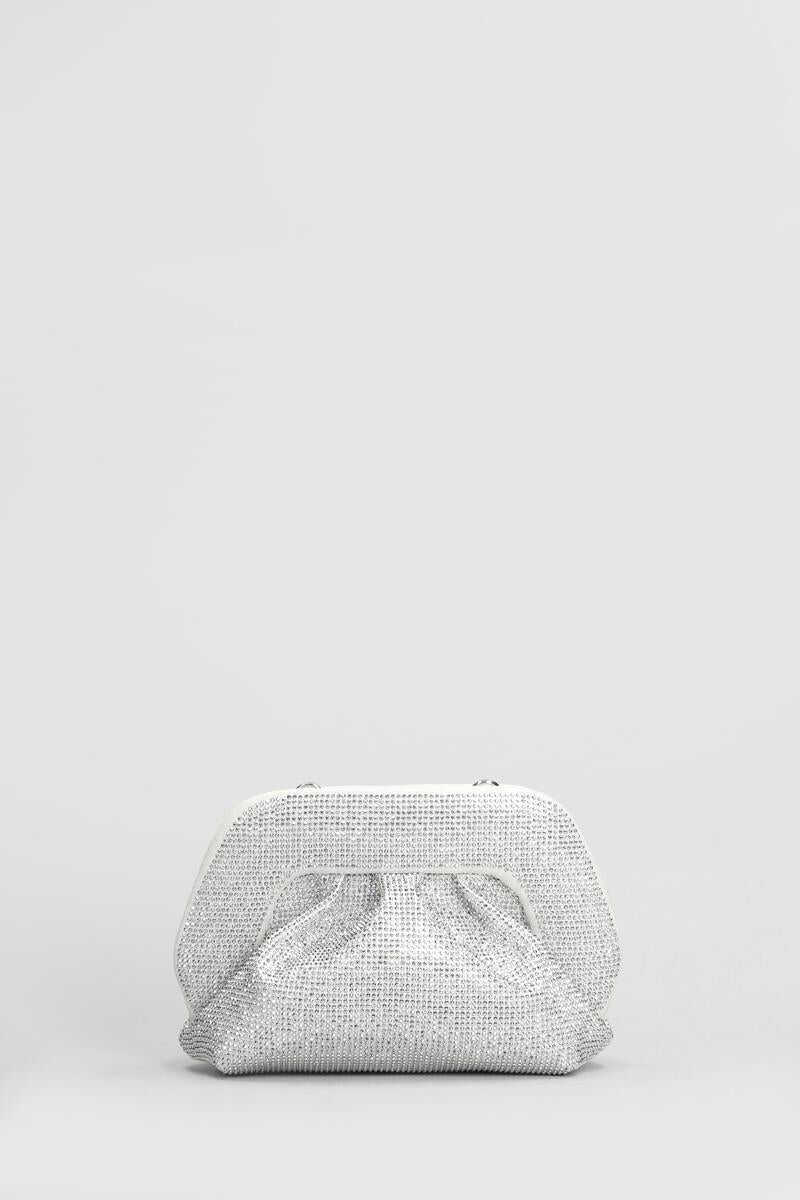 Genti mini THEMOIR Themoir Gea Strass Clutch SILVER Femei (BM 15770570) 3