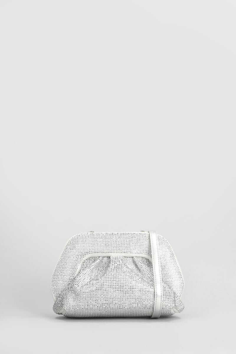 Genti mini THEMOIR Themoir Gea Strass Clutch SILVER Femei (BM 15770570) 1