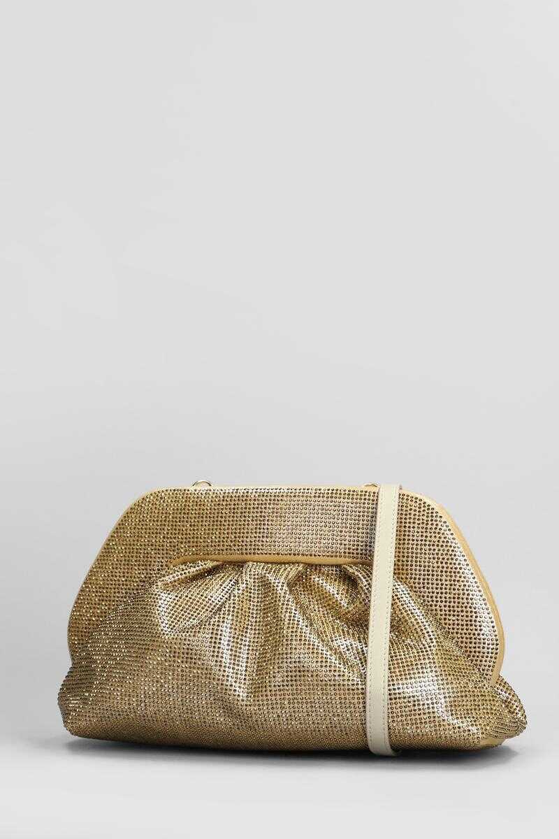Genti mini THEMOIR Themoir Tia Strass Clutch GOLD Femei (BM 15770582) 2