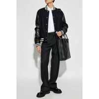 Bomber jacket pentru Barbati - Bomber jacket Gucci Gucci Wool And Leather Bomber Jacket BLUE Barbati (BM 15772163) - B-mall.ro