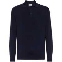 Tricouri Polo Brunello Cucinelli Ribbed Polo Shirt Barbati