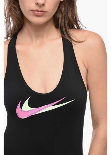 Costume de baie intregi Nike Swim Solid Color One-Piece Swimsuit With Crossed Straps Black Femei (BM 15779159) 3