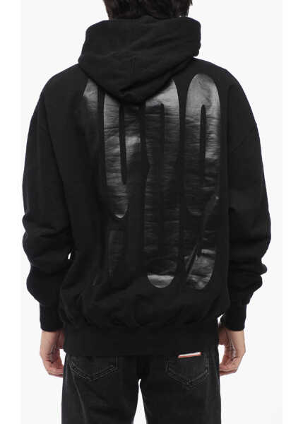 Bluze de trening 1989 STUDIO Cotton Hoodie Sweatshirt With Maxi Print Black Barbati (BM 15779969) 2