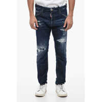 Blugi drepti Cotton Stretch Distressed Cool Guy Demis 16Cm Barbati