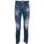DSQUARED2 Vintage Effect Distressed Sexy Twist Jeans 16Cm Blue