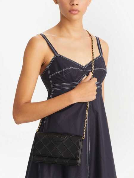 Portofele Tory Burch Fleming Wallet BLACK Femei (BM 15780158) 2