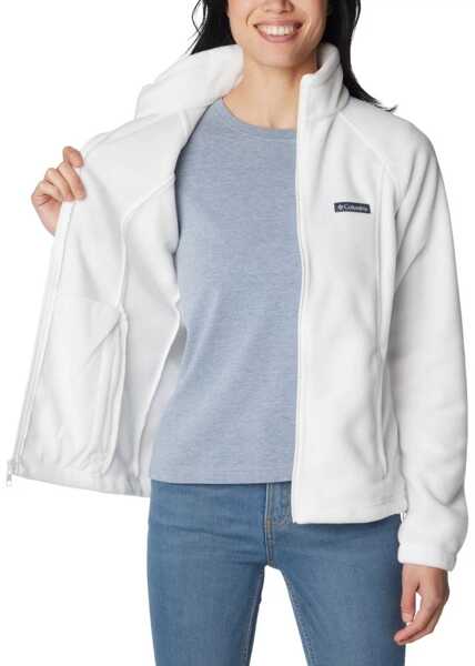 Pulovere casual Columbia Benton Springs Full Zip Fleece White Femei (BM 15780509) 2